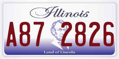 IL license plate A872826