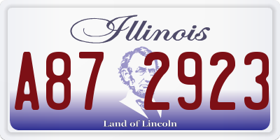 IL license plate A872923