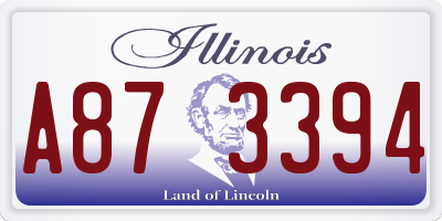 IL license plate A873394