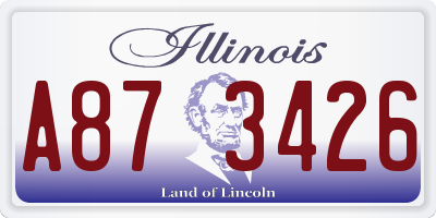IL license plate A873426