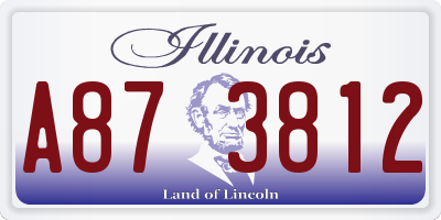 IL license plate A873812
