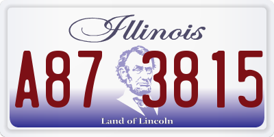 IL license plate A873815