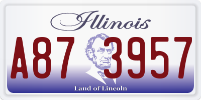 IL license plate A873957