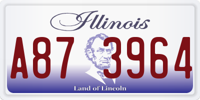 IL license plate A873964