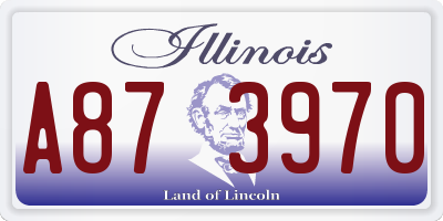 IL license plate A873970