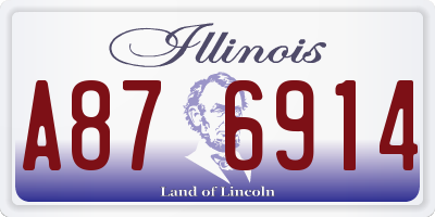 IL license plate A876914