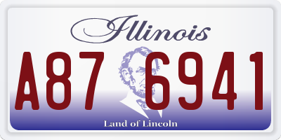 IL license plate A876941
