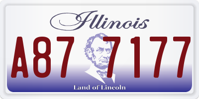 IL license plate A877177