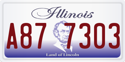 IL license plate A877303
