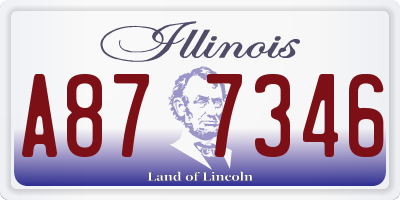IL license plate A877346