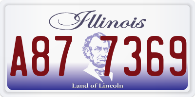 IL license plate A877369