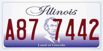 IL license plate A877442