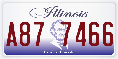 IL license plate A877466