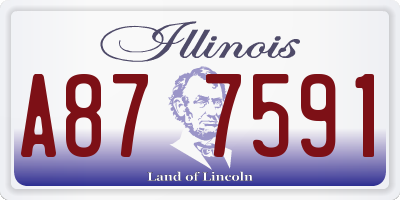 IL license plate A877591