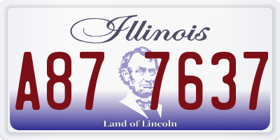 IL license plate A877637