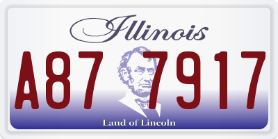 IL license plate A877917