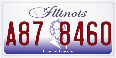 IL license plate A878460