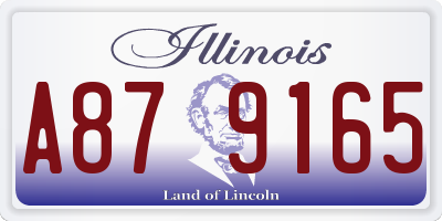 IL license plate A879165