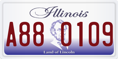 IL license plate A880109