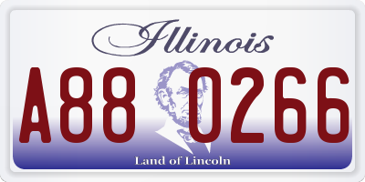 IL license plate A880266