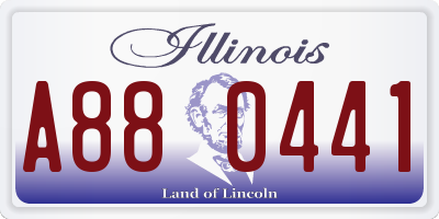 IL license plate A880441