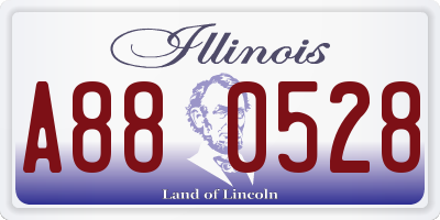 IL license plate A880528
