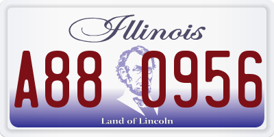 IL license plate A880956