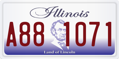 IL license plate A881071