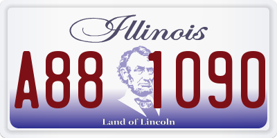 IL license plate A881090
