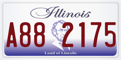 IL license plate A882175