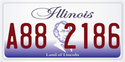 IL license plate A882186
