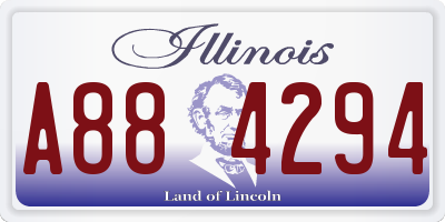 IL license plate A884294