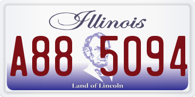 IL license plate A885094