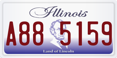 IL license plate A885159
