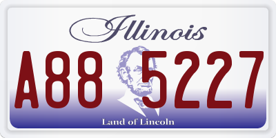 IL license plate A885227