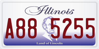 IL license plate A885255