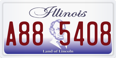 IL license plate A885408