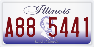 IL license plate A885441