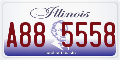 IL license plate A885558