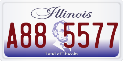 IL license plate A885577