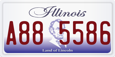 IL license plate A885586