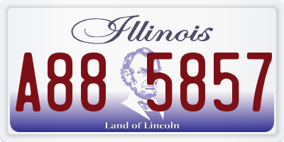 IL license plate A885857