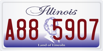 IL license plate A885907