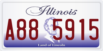 IL license plate A885915