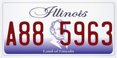 IL license plate A885963