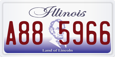 IL license plate A885966