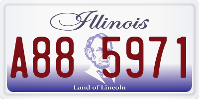 IL license plate A885971