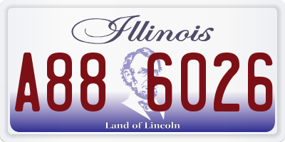 IL license plate A886026