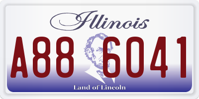 IL license plate A886041