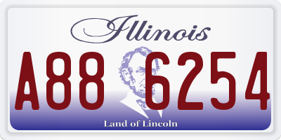 IL license plate A886254